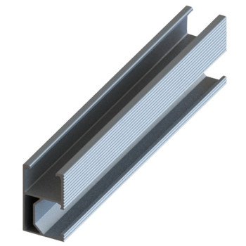 Aliumininis bėgelis, pilkas, 2.2m, 27x45mm Aliumininis bėgelis, pilkas, 2.2m, 27x45mm