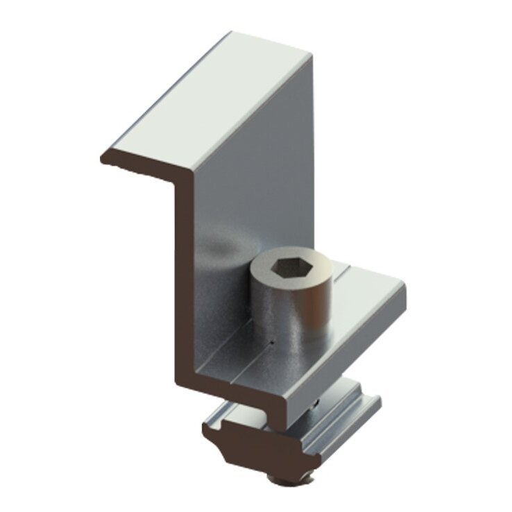 Galinis prispaudėjas su M8x25mm varžtu ir veržle 35mm storio panelei