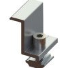 Galinis prispaudėjas su M8x25mm varžtu ir veržle 35mm storio panelei