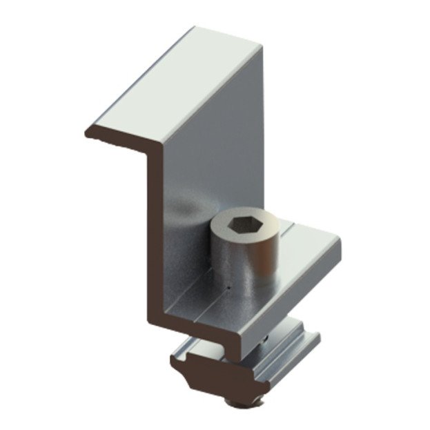Galinis prispaudėjas su M8x25mm varžtu ir veržle 35mm storio panelei
