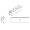 Aliumininis bėgelis, pilkas, R13, 2.4m, 40x40mm Aliumininis bėgelis, pilkas, R13, 2.4m, 40x40mm