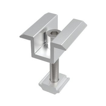 Vidurinis/dvipusis prispaudėjas su M8x35mm varžtu ir veržle 30mm storio panelei
